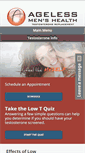 Mobile Screenshot of agelessmenshealth.com